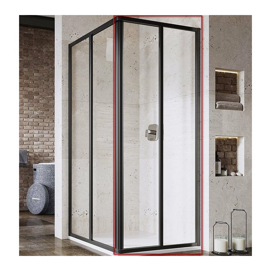 Душевая дверь Ravak Supernova srv2 черный transparent 14va03o2z1 100 см