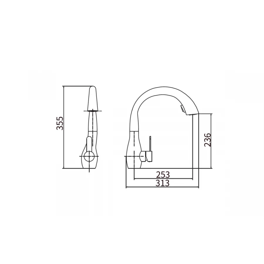 Смеситель для кухни Fashun A56016