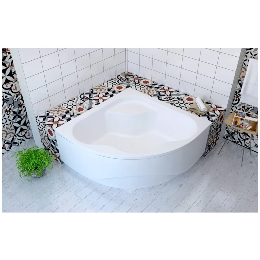 Акриловая ванна Lavinia Boho Aveo S1-3704014P универсальная (комплект 3 в 1) 140x140 см