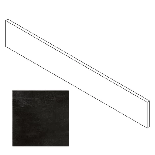 Плинтус Gresse Madain цемент черный GRS07-01 60х9,5 см