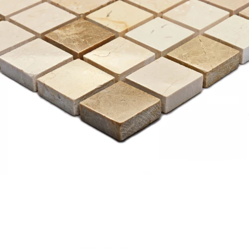 Мозаика Bonaparte Каменная мозаика Malta 20х20 матовая бежевая 30,5х30,5 см