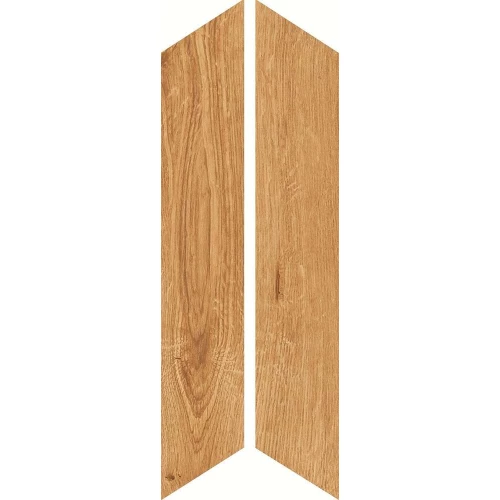 Керамогранит Bottegа Venetа Feelwood Cognac Chevron матовый бежевый B71014 40,7х7,5 см