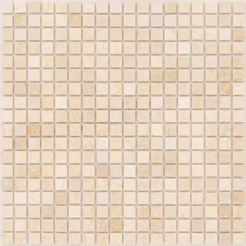 Мозаика из натурального камня Caramelle Mosaic Botticino POL бежевый 30,5x30,5 см