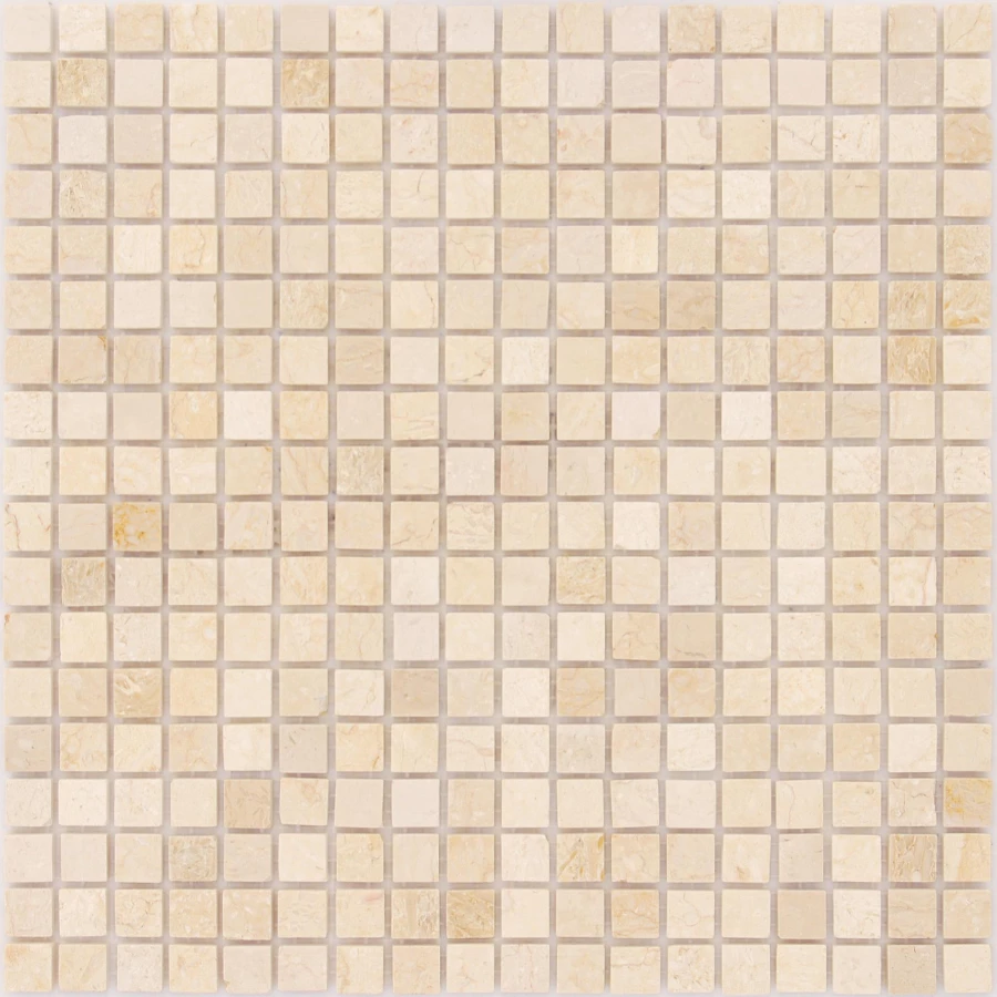 Мозаика из натурального камня Caramelle Mosaic Botticino POL бежевый 30,5x30,5 см