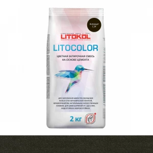 Затирка для швов Litokol Litocolor влагостойкая L.14 Антрацит L0479480002 2 кг