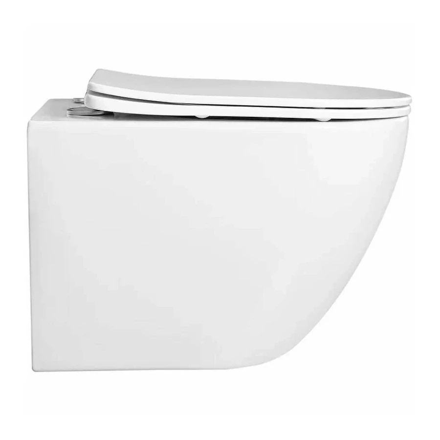 Унитаз-компакт Aquatek Европа подвесной безободковый тонкое сиденье с механизмом плавного закрывания AQ1900-00