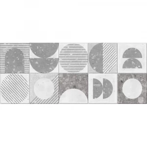 Плитка настенная Gracia Ceramica Lane grey серый 03 рельеф 010100001541 60х25 см