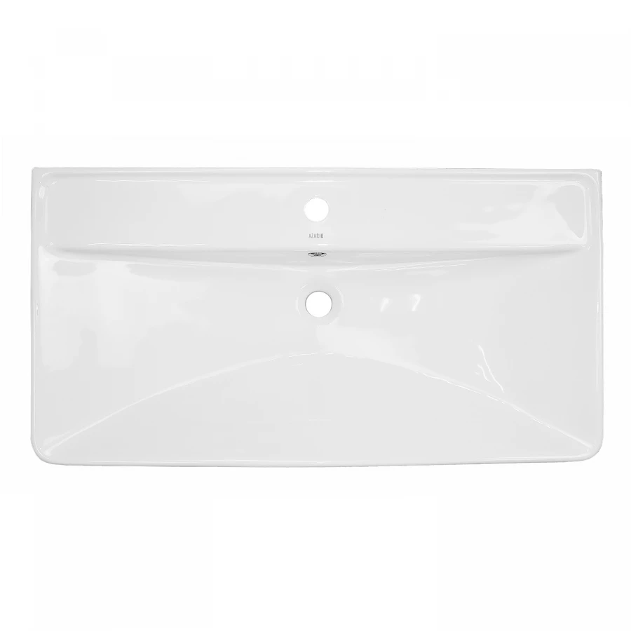 Комплект тумба Azario Ника 90 Н напольная с раковиной Monte 90 белый матовый CS00089956 91.5х47.5х86 см