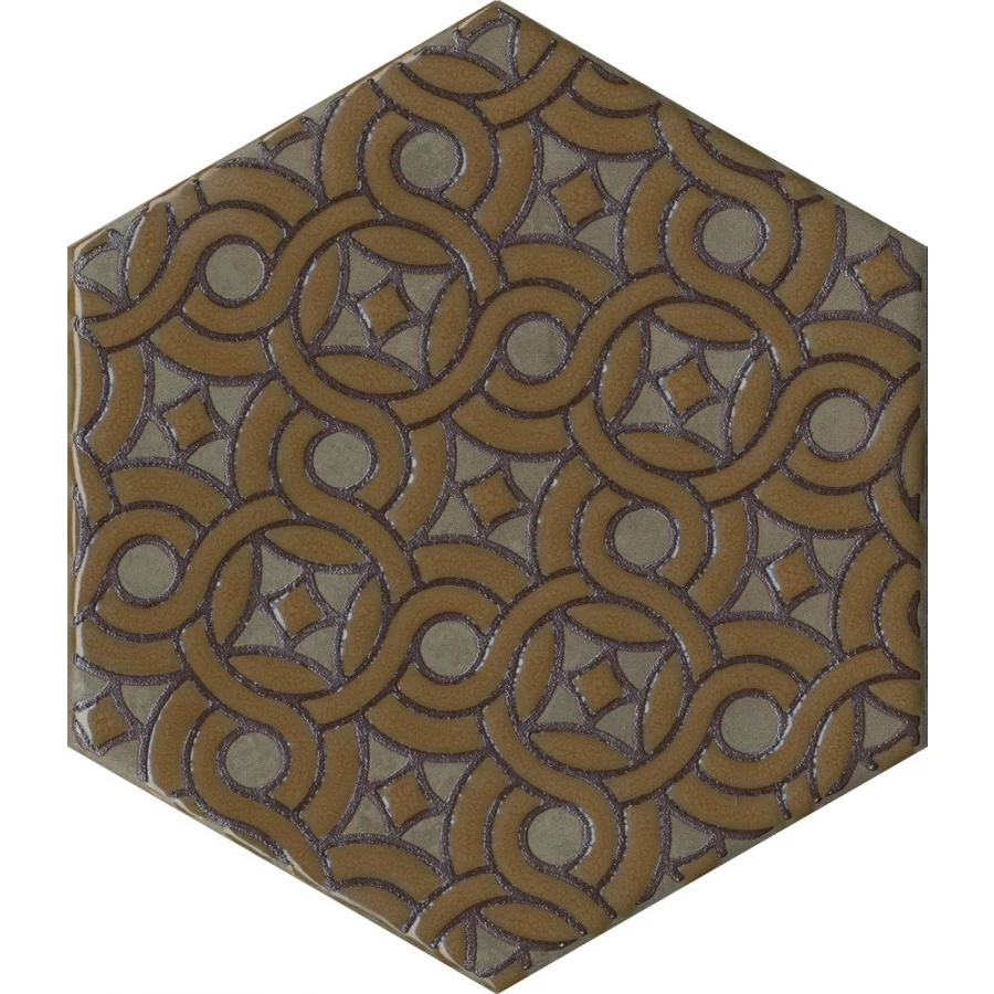 Керамогранит Kerama Marazzi Гроссето Декор матовый коричневый VT/B559/SG23041N 23,1х20 см