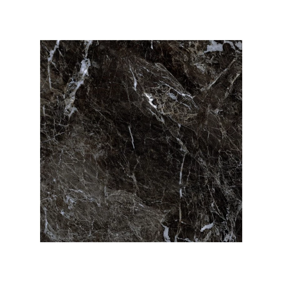 Керамогранит Gresse Simbel carbon Мрамор черно белый матовый GRS05-03M 600*600*10мм 60х60 см