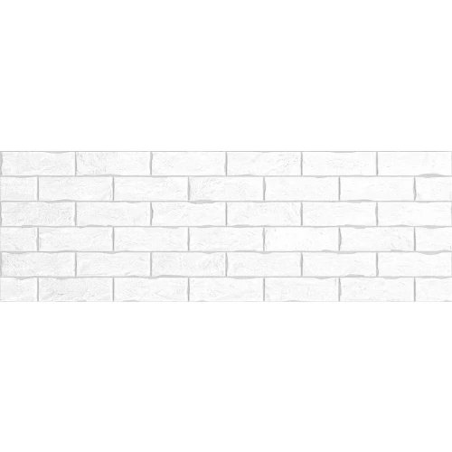 Плитка настенная Delacora Brick White WT15BRC00 25.3*75*0.95 см