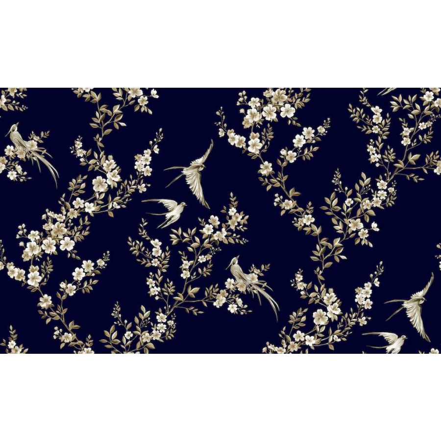 Обои флизелиновые Grandeco Reach&Cosy черные R191119 1,06х10,05 м