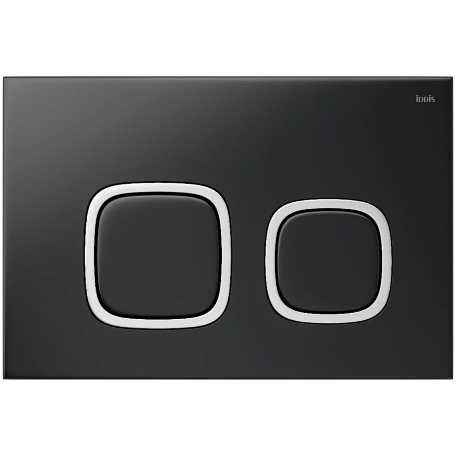Клавиша смыва универсальная Iddis чёрная Unifix 004 UNI04BCi77
