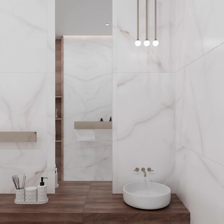 Керамогранит Arcadia Ceramica Feather Onyx Matt матовый белый RT7012-A 120х60 см