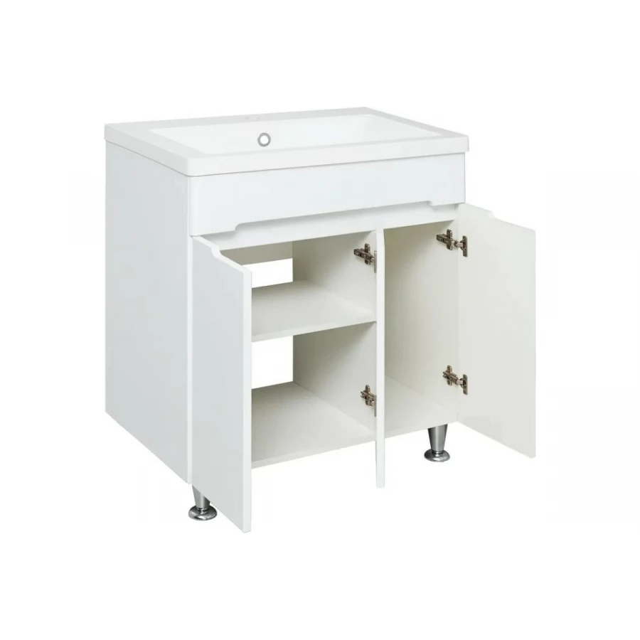 Тумба под раковину Runo Парма 75 напольная 3 двери под умывальник Omega 75 00-00001040