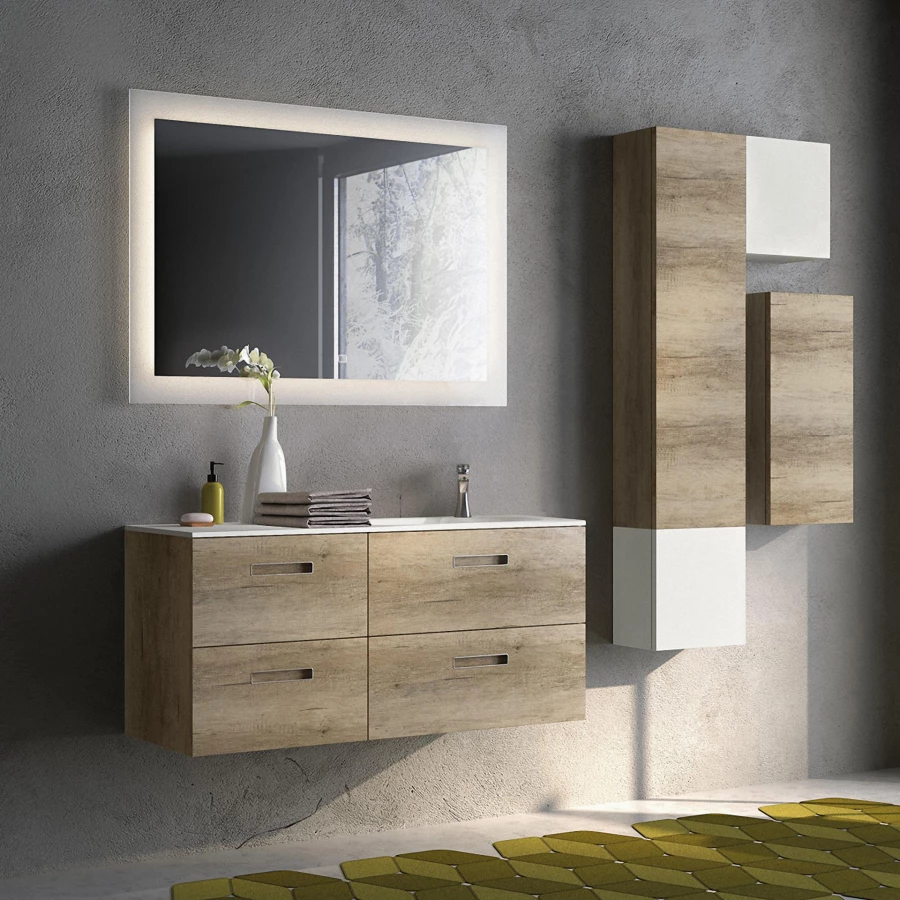 Зеркало Azario Норма c подсветкой и диммером сенсорный выключатель подогрев ФР-00001040 80х60 см