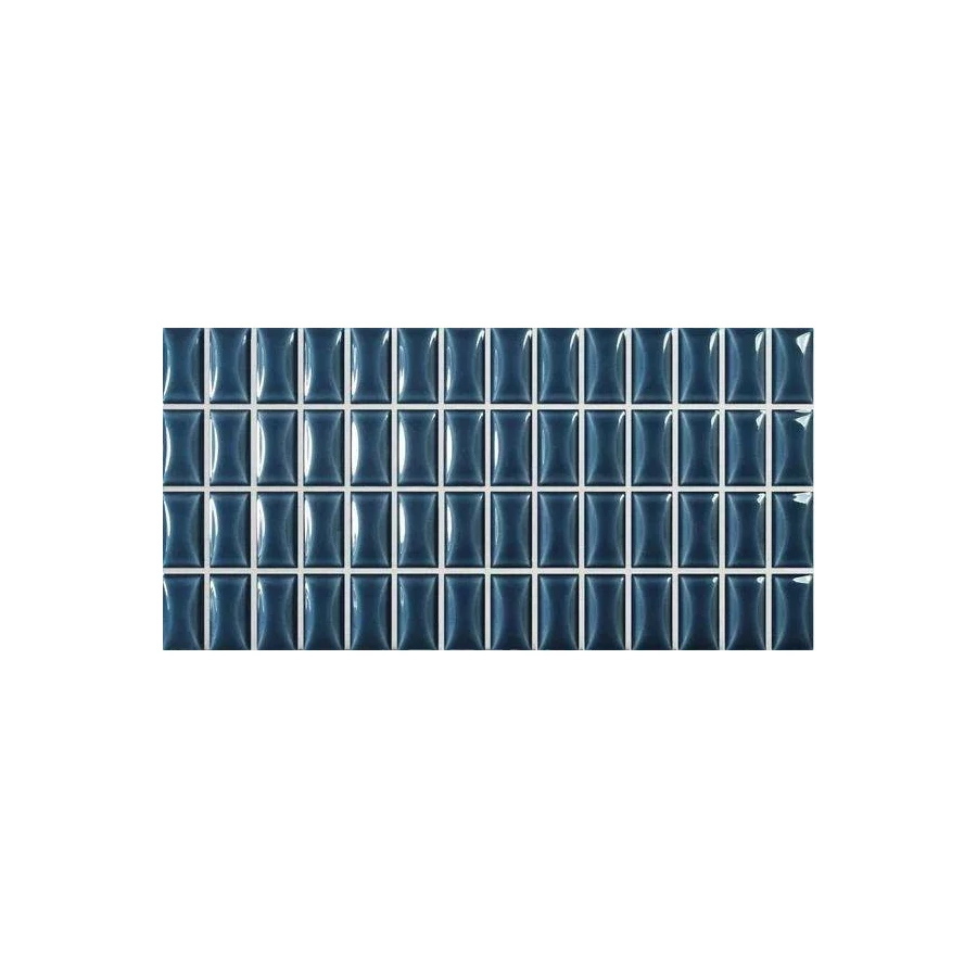 Плитка настенная WOW 3D Bars Bevel Sapphire Gloss глянцевая синяя 135552 25х12,5 см