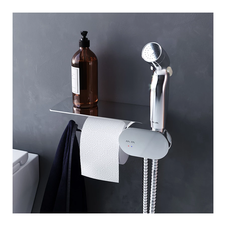 Набор подвесной унитаз с гигиеническим душем Am Pm Sensation CK30H0904W