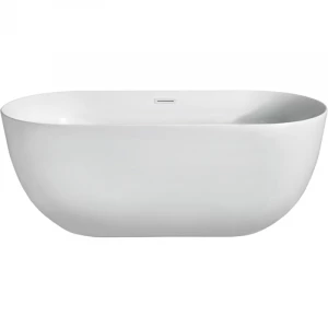 Ванна акриловая Aquatek Афина отдельностоящая в комплекте со сливом и ножками белый глянцевый AQ-44778 170х78 см