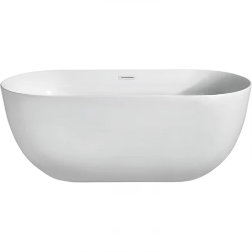 Ванна акриловая Aquatek Афина отдельностоящая в комплекте со сливом и ножками белый глянцевый AQ-44778 170х78 см