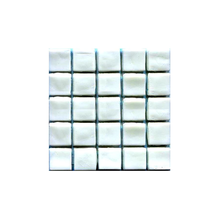 Стеклянная мозаика Art&Natura Classic Glass Bianca 15x15 глянцевая белая bianca 29,5x29,5 см