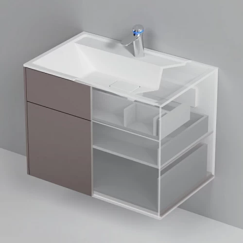 База под раковину Am Pm Inspire V2.0 подвесная элегантный серый M50AFHX0803EGM 80 см