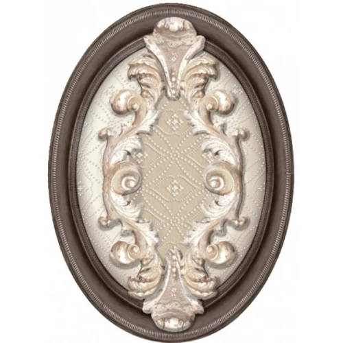 Плитка настенная Baldocer Fusion Inserto Resina Inkjet Marfil матовая бежево-коричневая 14х10 см