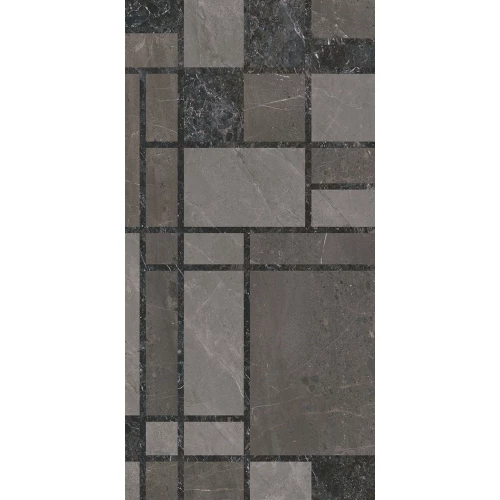 Плитка керамическая Kerama Marazzi Марсель Декор глянцевая серая KMD3STA130BR 119,5х60 см