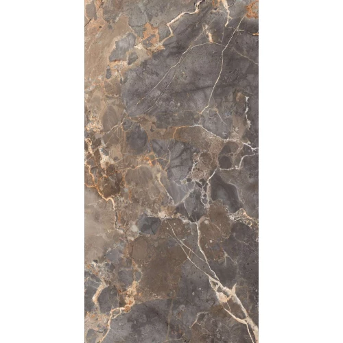 Керамогранит Arcadia Ceramica Imperial Nero Full Polished глянцевый серо-золотистый FP1005-A 120х60 см