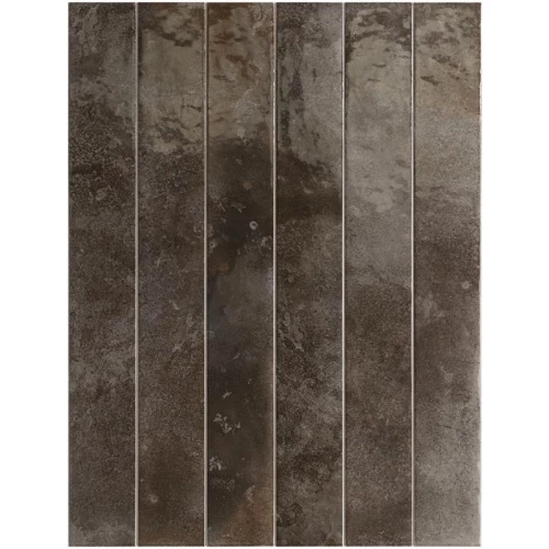 Плитка керамическая Equipe Бали Блаcк Hат / Bali Black Hat глянцевая коричневая 31549 40х5 см