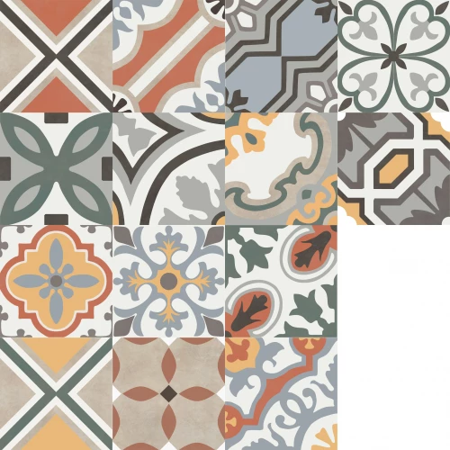 Керамогранит Creto Poly матовый многоцветный DB_014 20х20 см