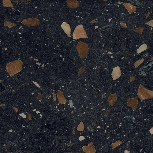 Керамогранит Marjan Tile Terrazzo Hubble Galaxy глянцевый черный 8363 100x100 см