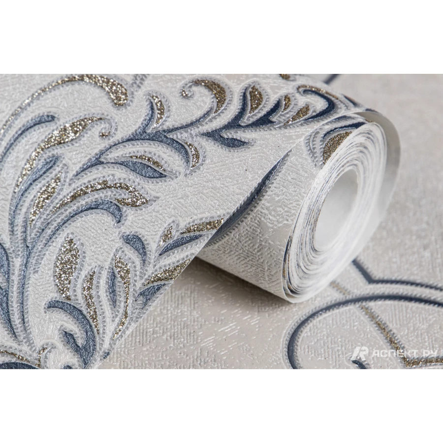 Обои флизелиновые Аспект Анита Серый 30263-14 1,06х10,05 м