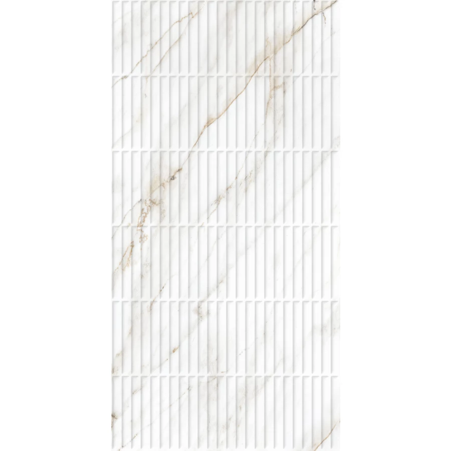 Керамогранит Creanza Selva Gold Decor Carving Pro белый CP4004-D 120х60 см