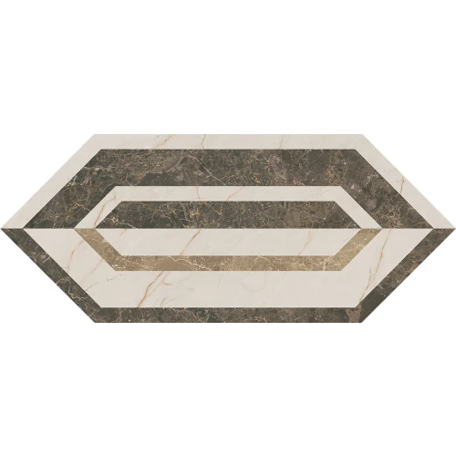 Декор Kerama Marazzi Бикуш глянцевый коричневый 14х34 см