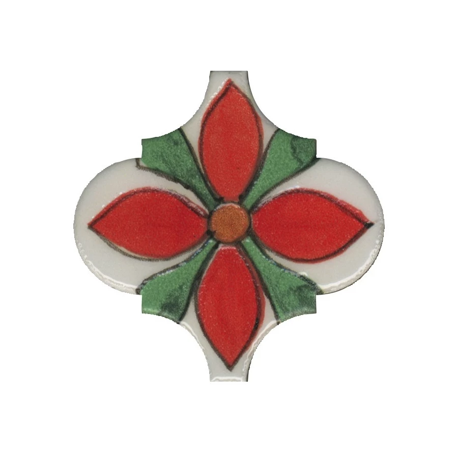 Плитка настенная Kerama Marazzi Авейру 6 Декор глянцевый красный VT/A314/65000 6,5х6,5 см