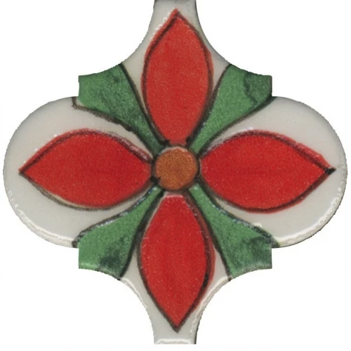 Плитка настенная Kerama Marazzi Авейру 6 Декор глянцевый красный VT/A314/65000 6,5х6,5 см