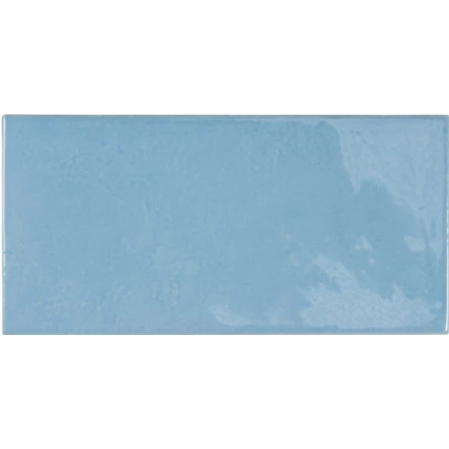 Плитка керамическая Equipe Вилледж Азуре Блуе / Village Azure Blue глянцевая голубая 25629 13,2х6,5 см