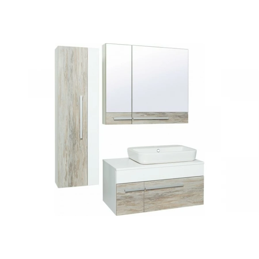 Зеркальный шкаф Runo Вудлайн 85 правый 00-00001007 85x75 см