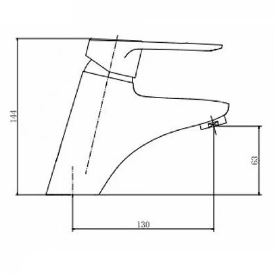 Смеситель для умывальника Fashun Хром A1007