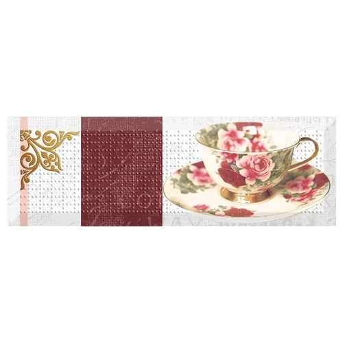 Декор Absolut Keramika Monocolor 10x30 Decor Tea Flowers 01 KL AK1012 30х10 см