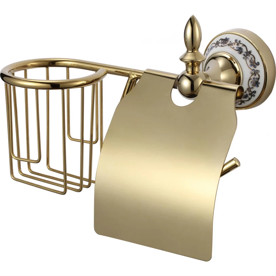 Держатель для туалетной бумаги и освежителя Savol 68b S-R06851B золото