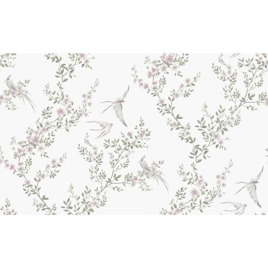 Обои флизелиновые Grandeco Reach&Cosy белые R191101 1,06х10,05 м