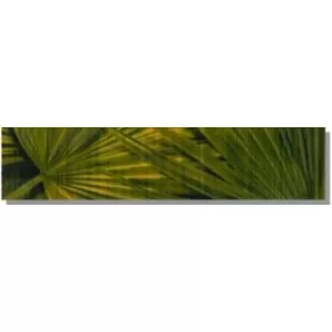 Керамический бордюр Керамин Тропикана 4шб лист зеленый 27,5*6,2