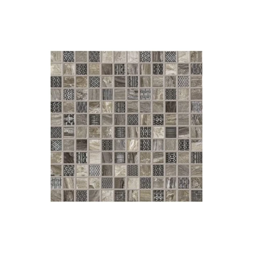 Мозаика Ascot Gemstone Mosaico Taupe чип 3x3 глянцевая коричневая 29,1x29,1 см