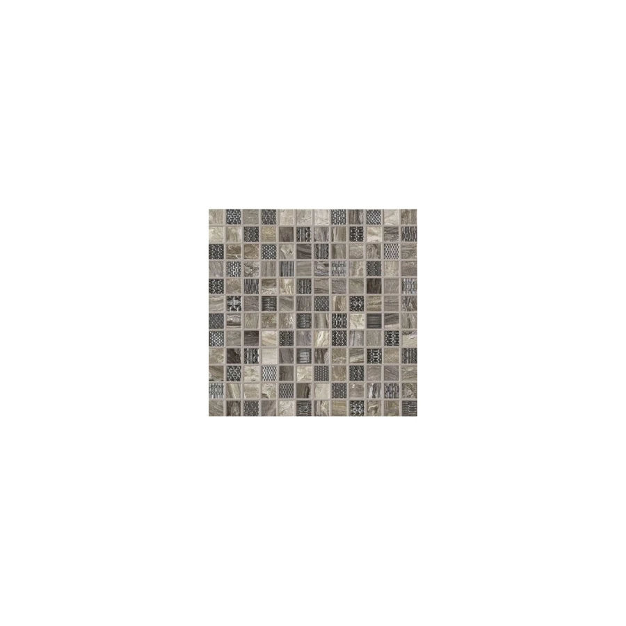 Мозаика Ascot Gemstone Mosaico Taupe чип 3x3 глянцевая коричневая 29,1x29,1 см