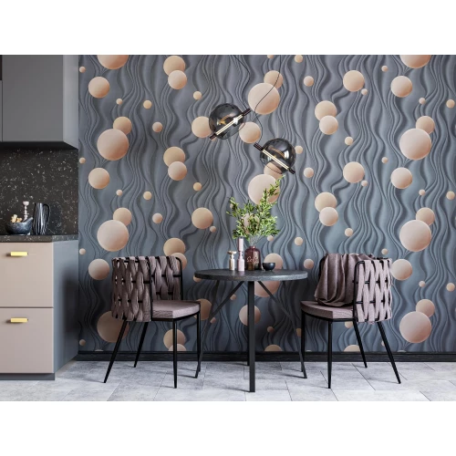 Обои флизелиновые Palitra Home HomeColor Soda коричневые HC72062-48 1,06х10,05 м