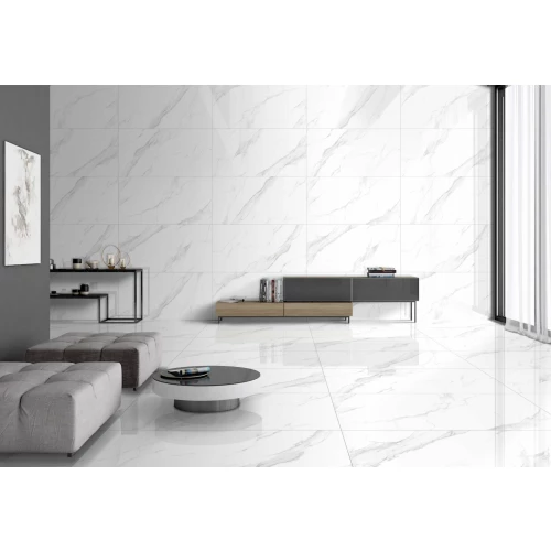 Керамагранит Kevis Glossy Karo White 120х60 см