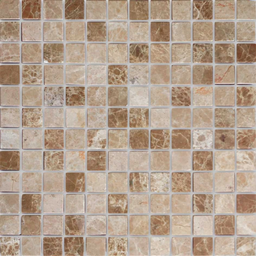 Мозаика из натурального камня Caramelle Mosaic Emperador Light POL желто-коричневый 29,8x29,8 см
