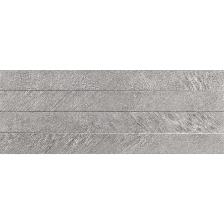 Плитка настенная Porcelanosa Bottega Acero Spiga матовая серая 100214812 120х45 см